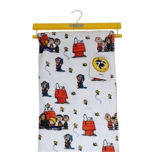 Peanuts 75th Anniversary Throw Blanket 50" x 70" Polyester Snoopy & Woodstock De